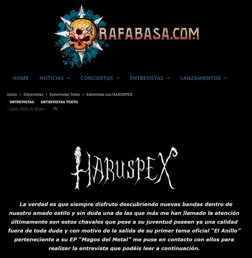 Entrevista en RafaBasa.com